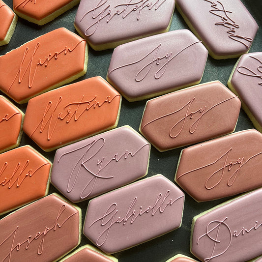 Personalized Place Card Cookie